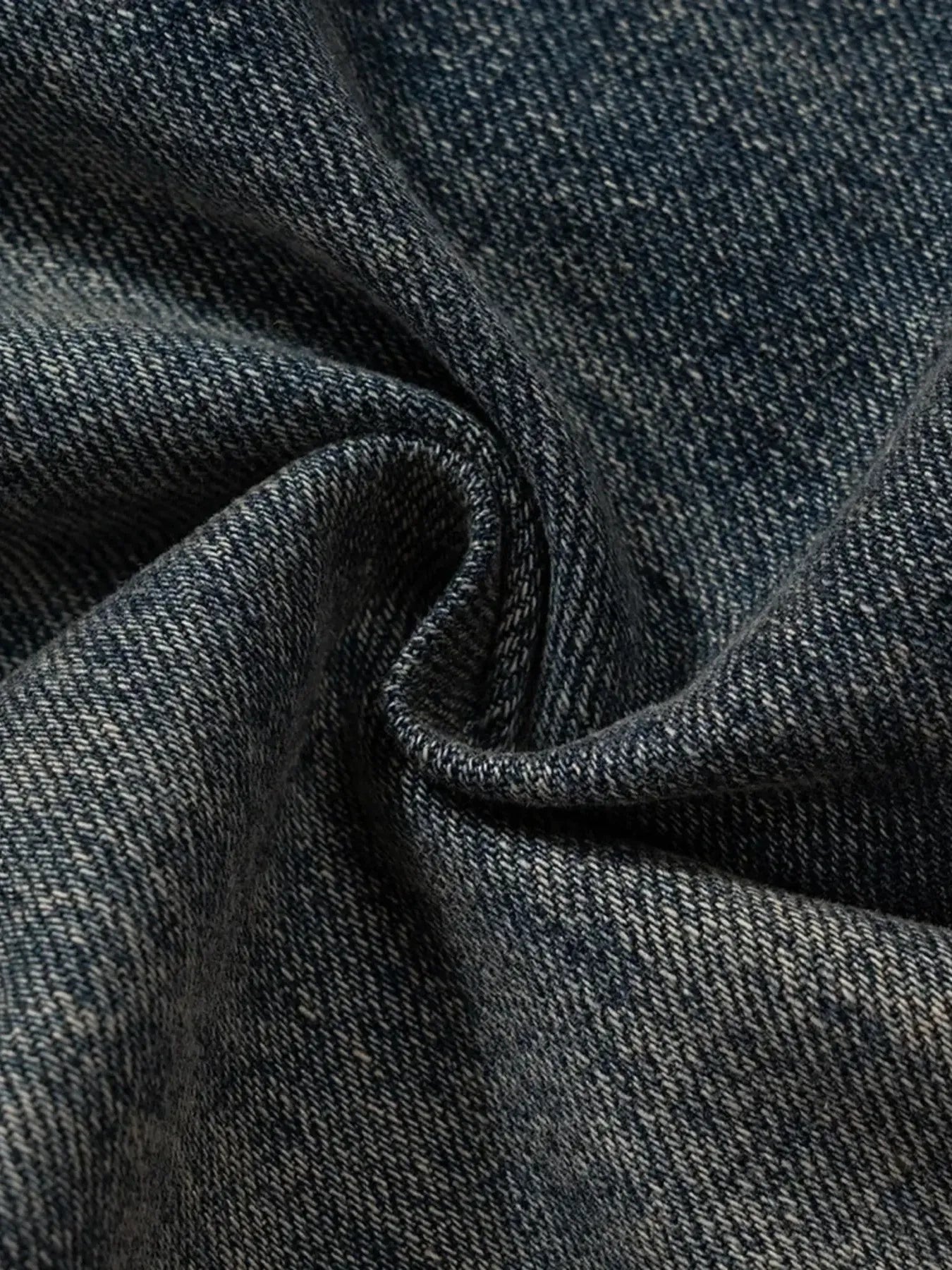 Men's Washed Cargo Jeans with Drawstring Waist