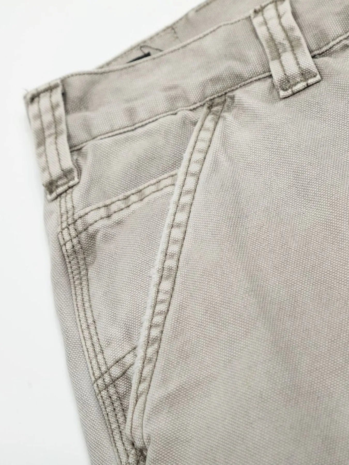 Men's Washed Wide Leg Cargo Jeans with Multiple Pockets