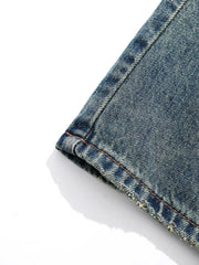Men's Washed Wide Leg Jeans