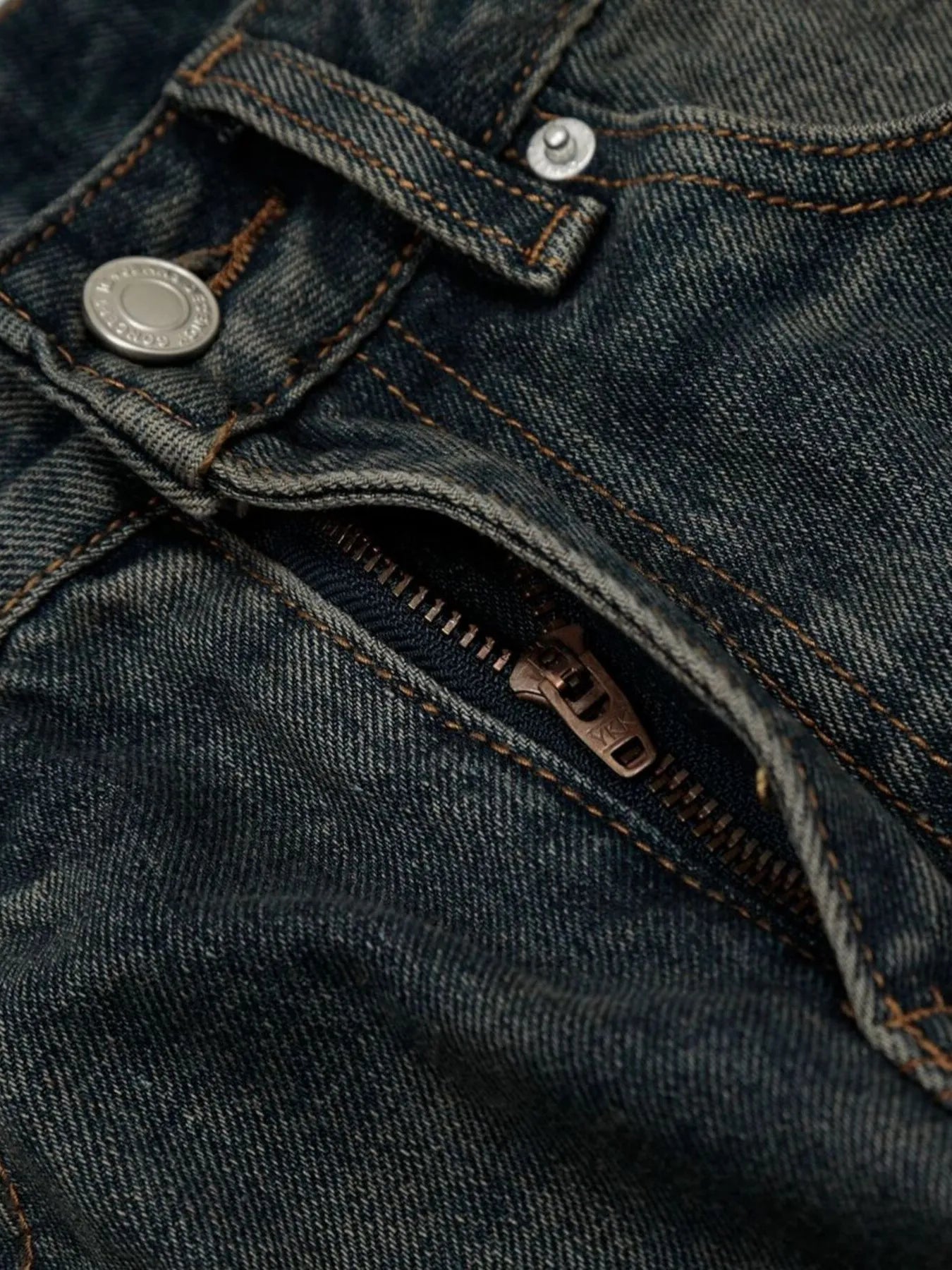 Men's Washed Wide Leg Jeans