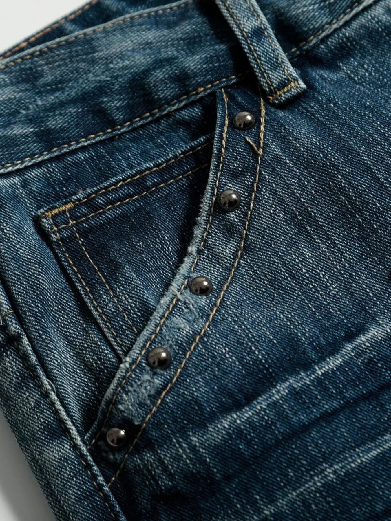 Men's Washed Wide Leg Jeans