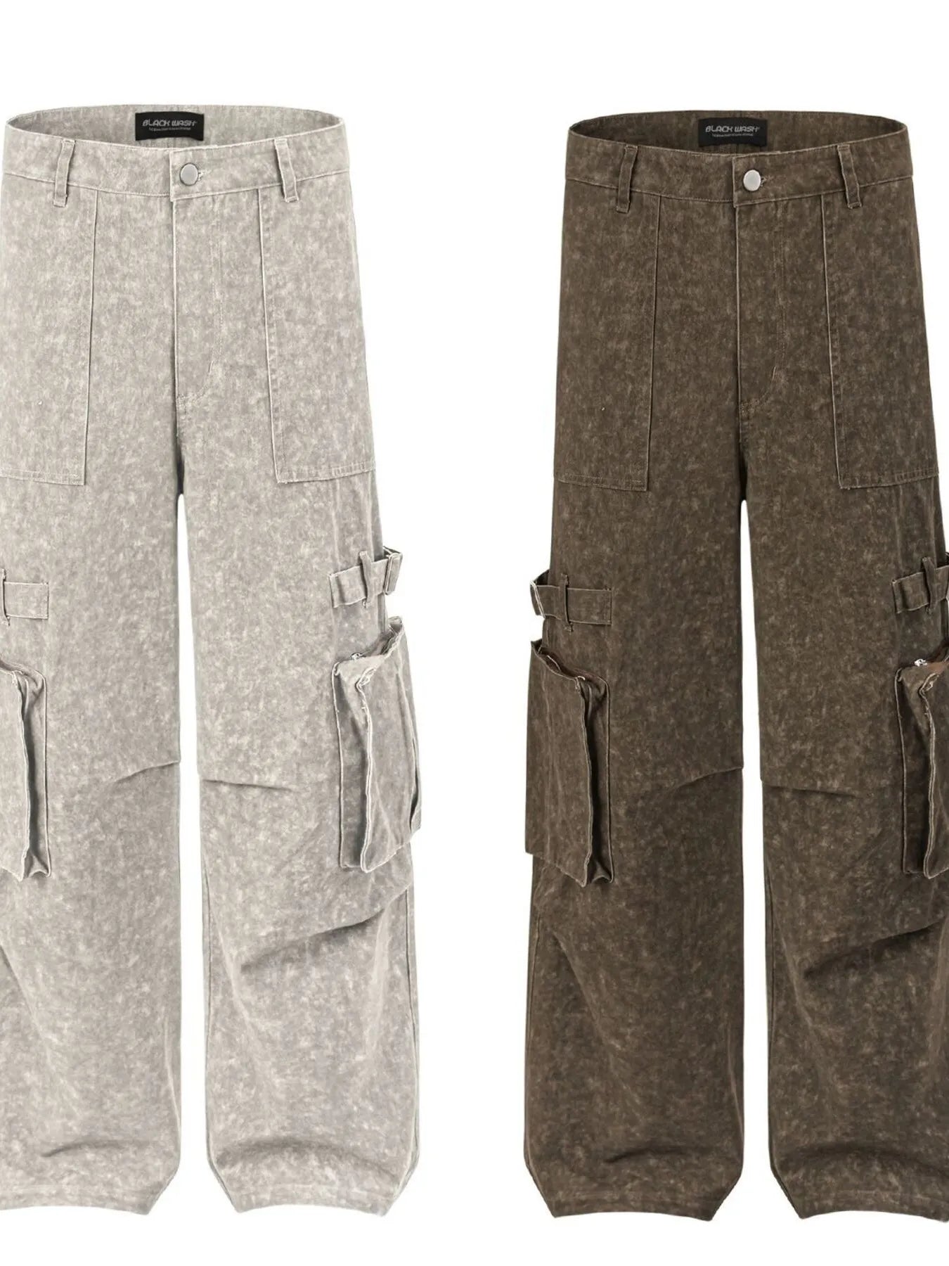 Men's Wide Leg Cargo Jeans