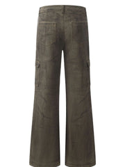 Men's Wide Leg Cargo Jeans