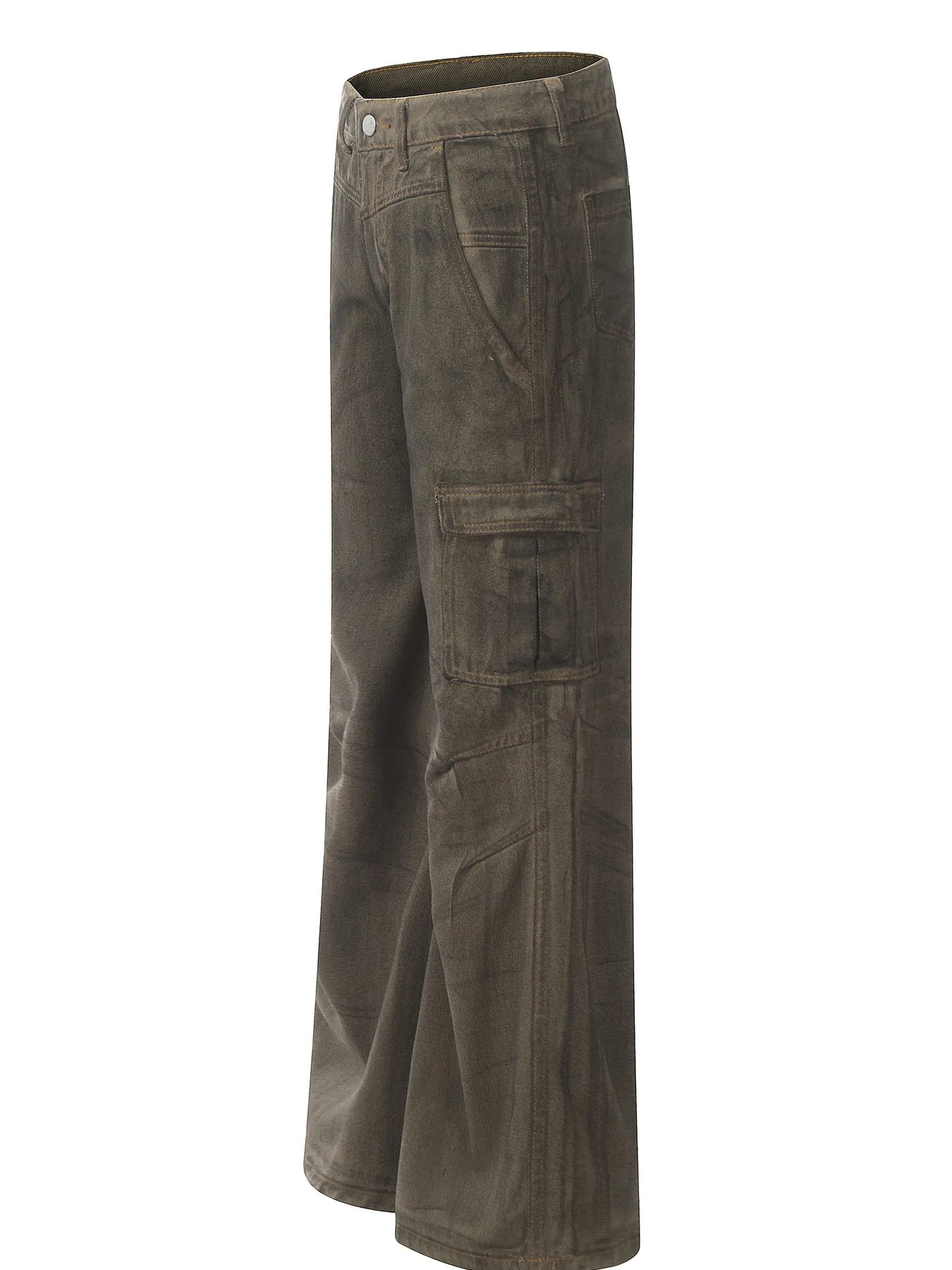 Men's Wide Leg Cargo Jeans