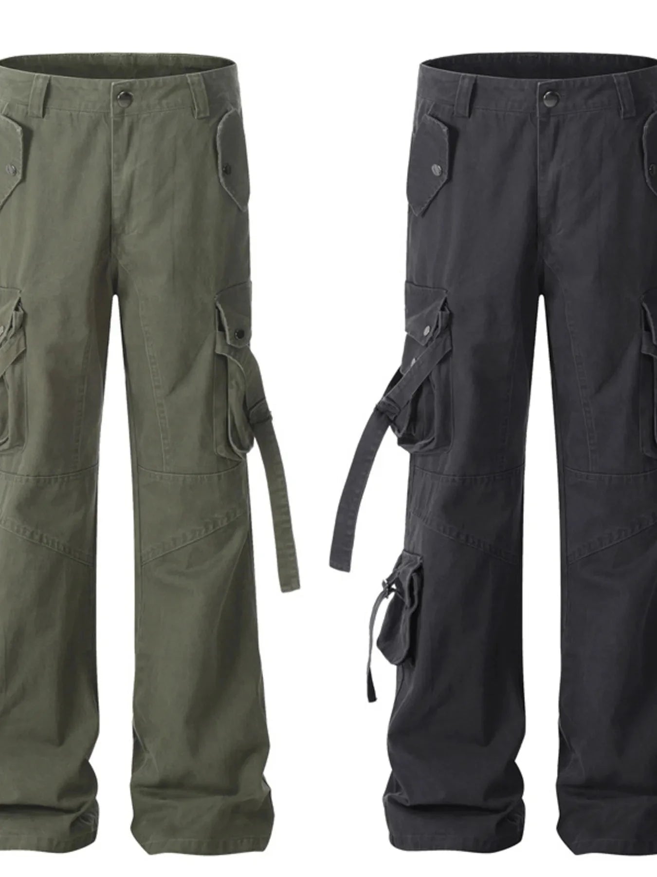 Men's Wide Leg Cargo Pants