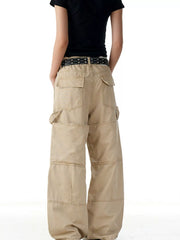Men's Wide Leg Cargo Pants