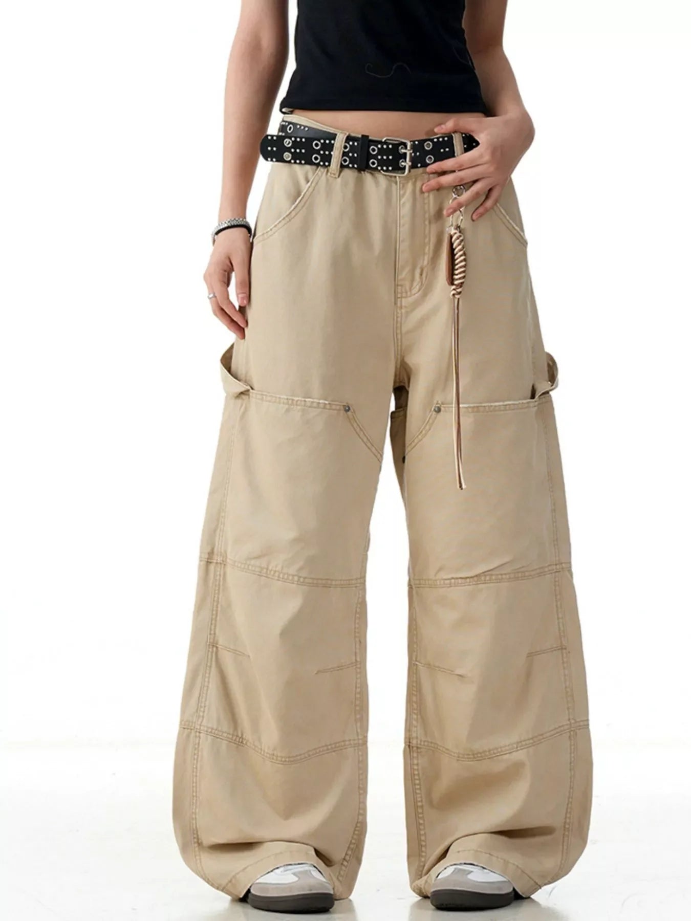 Men's Wide Leg Cargo Pants