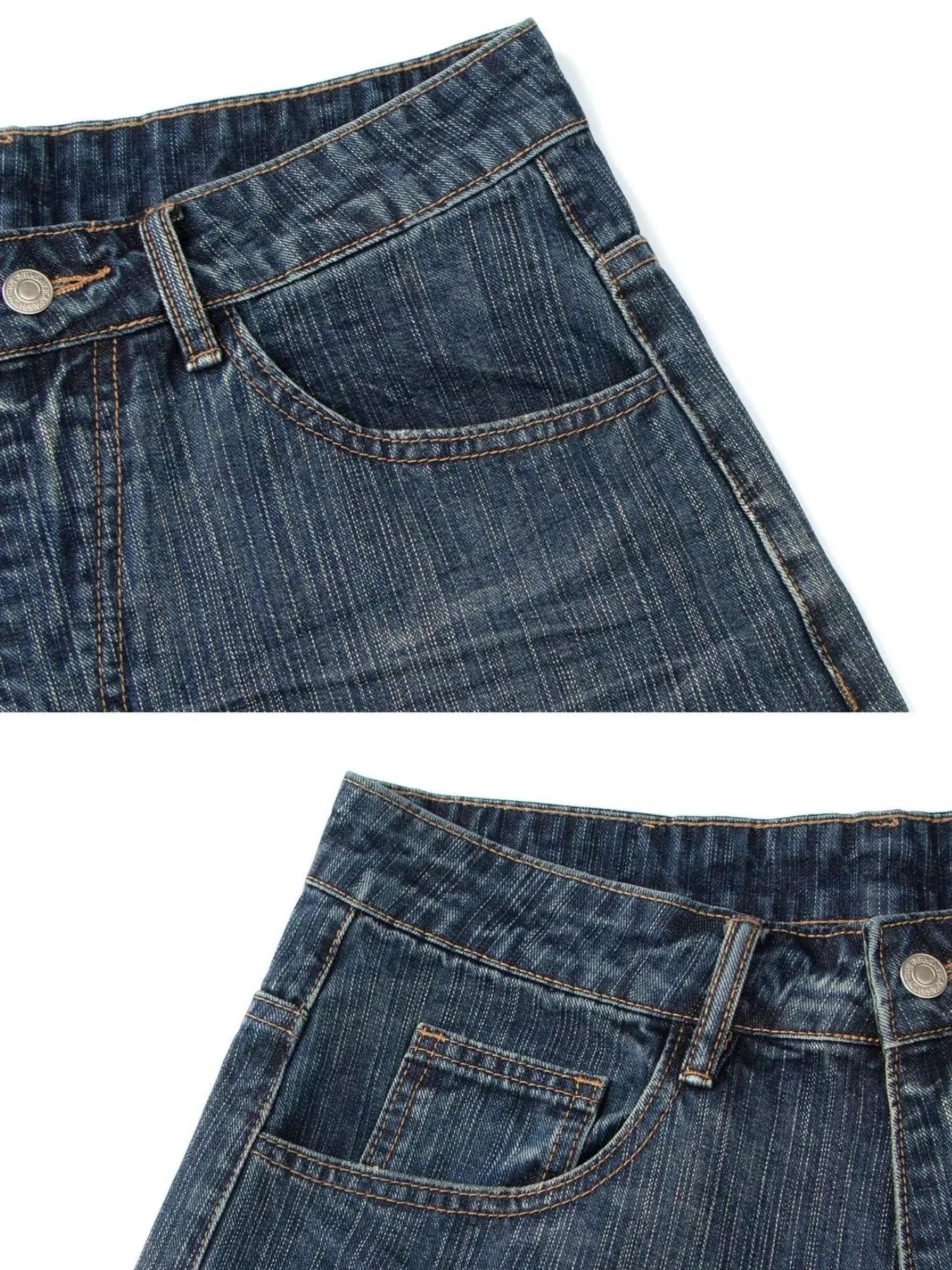 Men's Wide Leg Denim Shorts