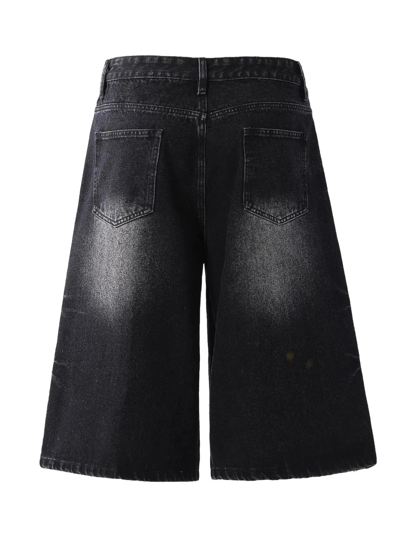 Men's Wide-Leg Denim Shorts