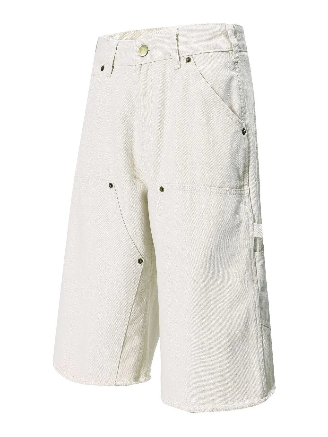 Men's Wide Leg Denim Shorts