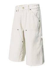 Men's Wide Leg Denim Shorts