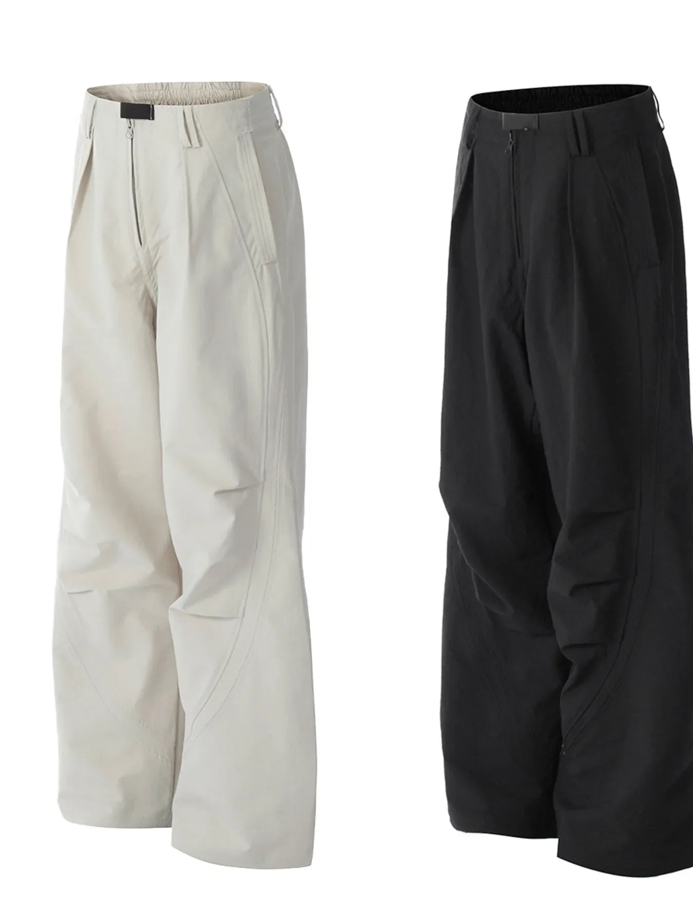 Men's Wide Leg High Waist Casual Pants