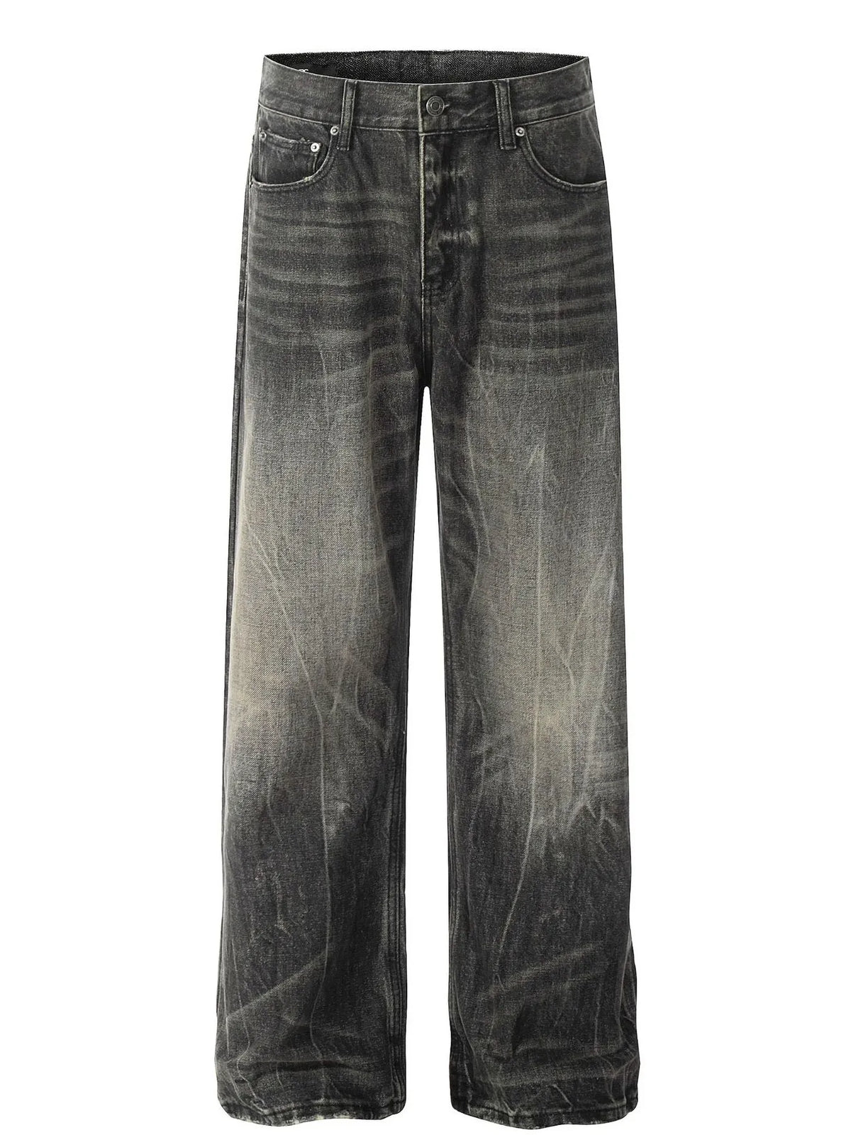 Men's Wide Leg Jeans Black / S