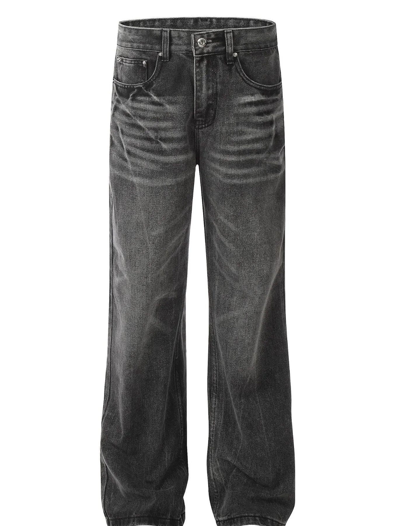 Men's Wide Leg Jeans Black / S