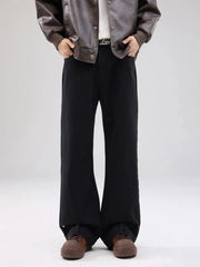 Men's Wide Leg Jeans Black / S