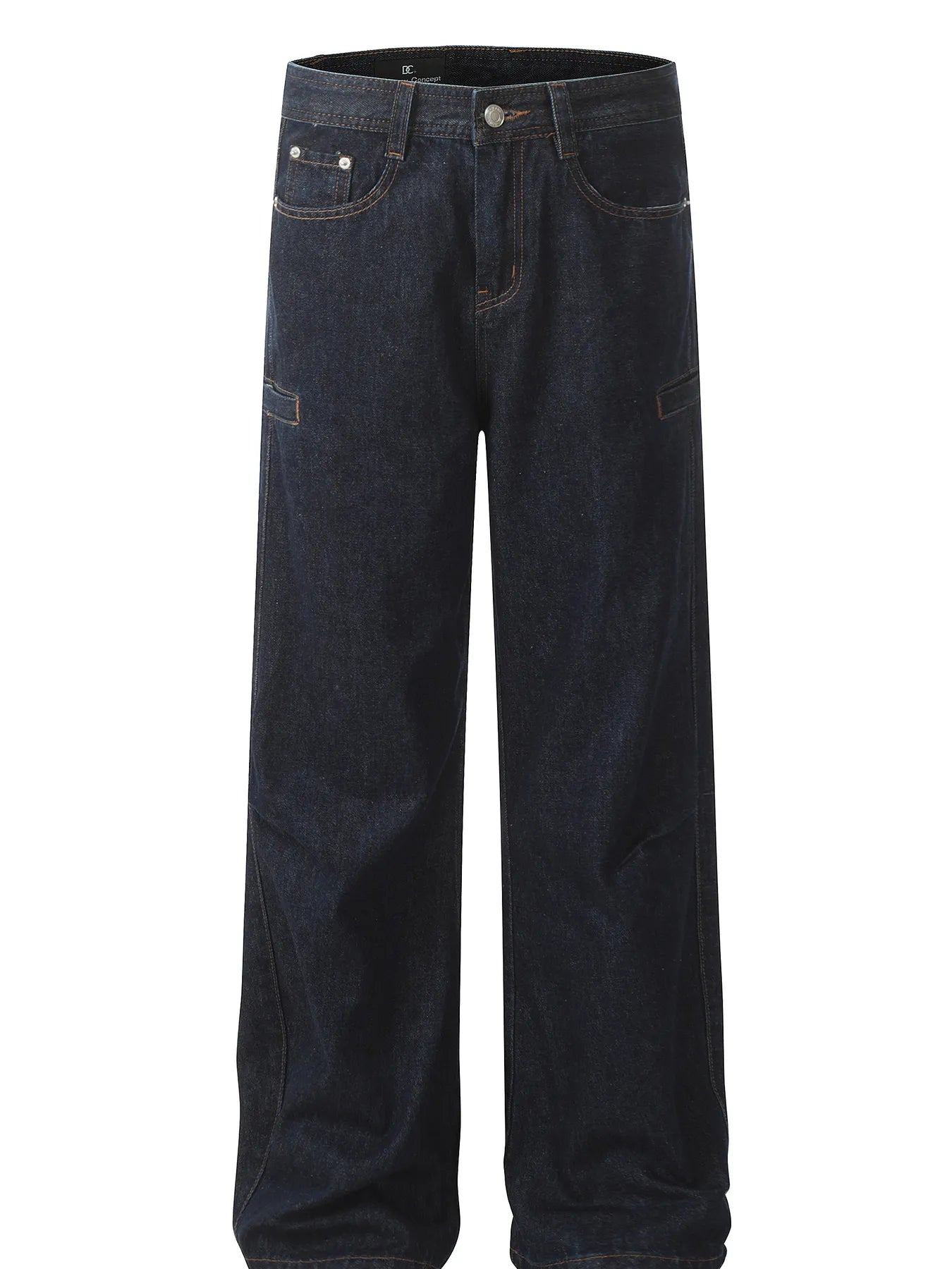 Men's Wide Leg Jeans Dark Blue / S