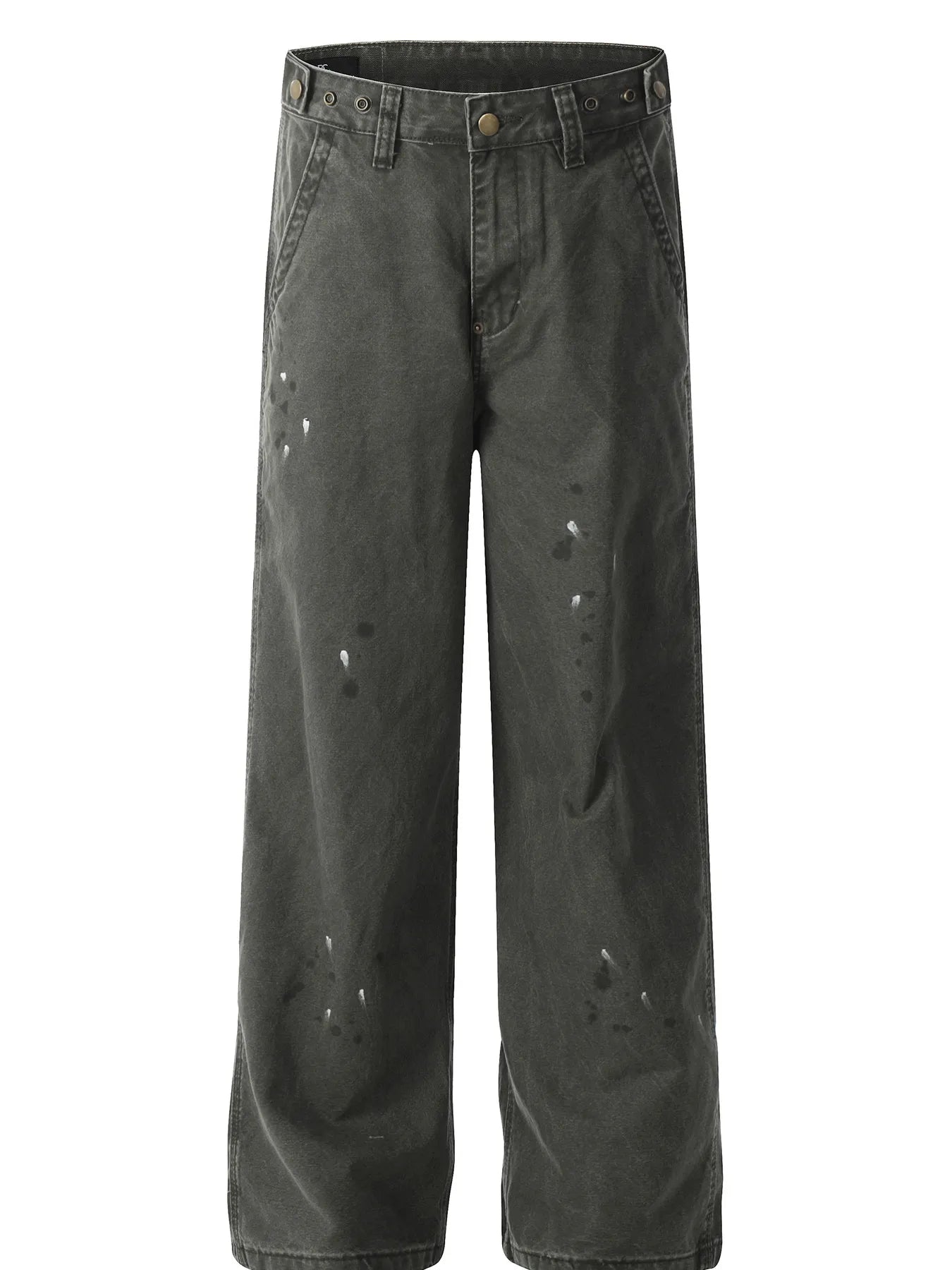 Men's Wide Leg Jeans Greyish Green / S