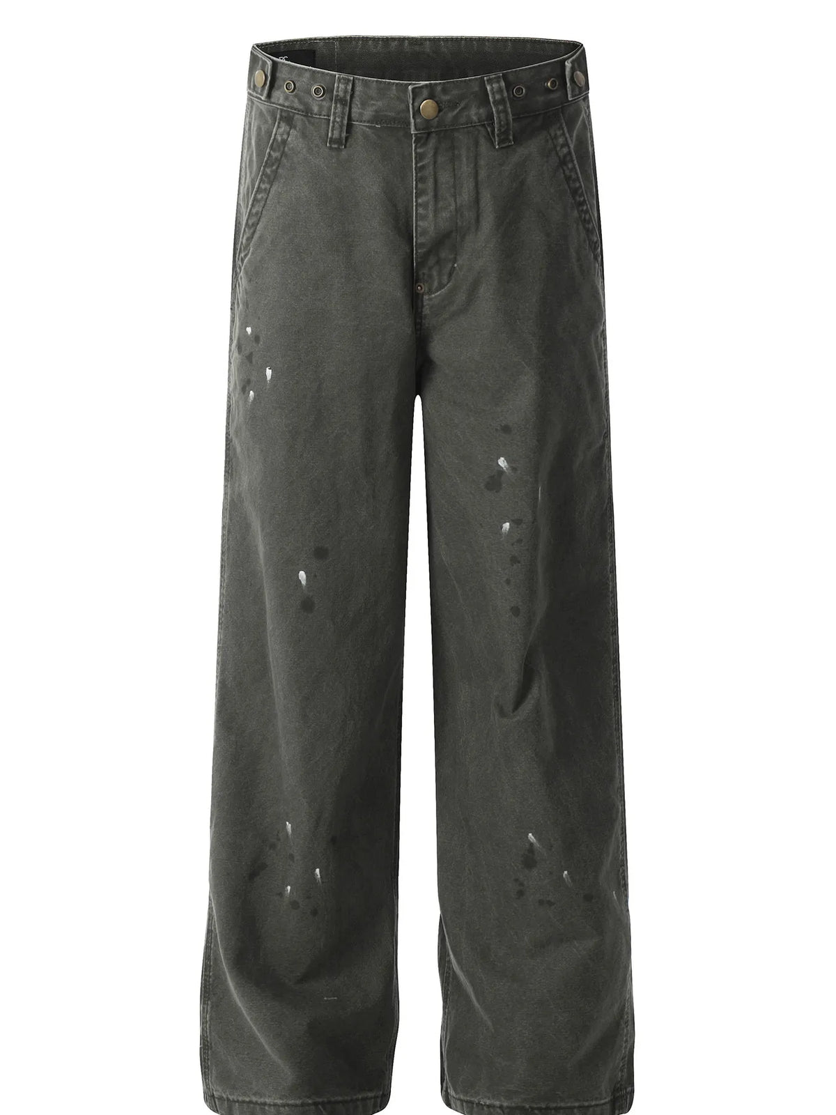 Men's Wide Leg Jeans Greyish Green / S