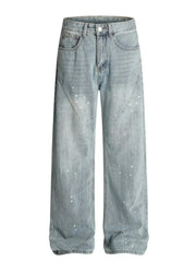 Men's Wide Leg Jeans Nostalgic Light Blue / S