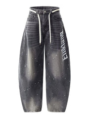 Men's Wide Leg Jeans Soot / S