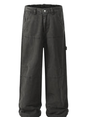 Men's Wide Leg Pants Gray / XS