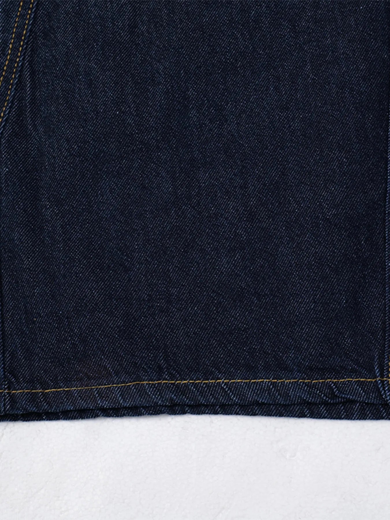 Men's Wide Leg Wash Denim Jeans with Signature Detail