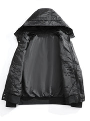 Men's Zip Up Hooded Windproof Jacket