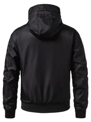 Men's Zip Up Hooded Windproof Jacket