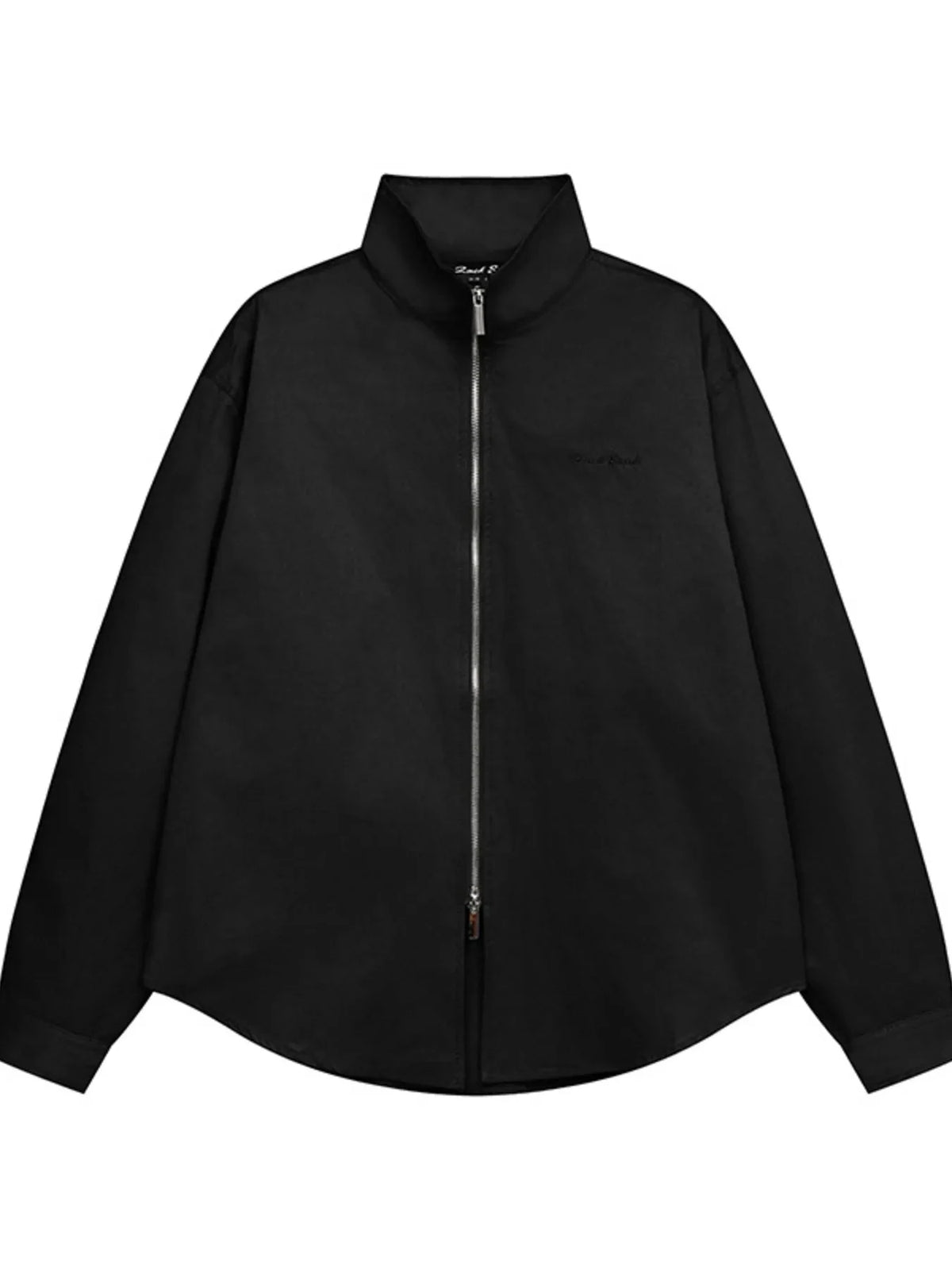 Men's Zip Up Long Sleeve Jacket Black / S