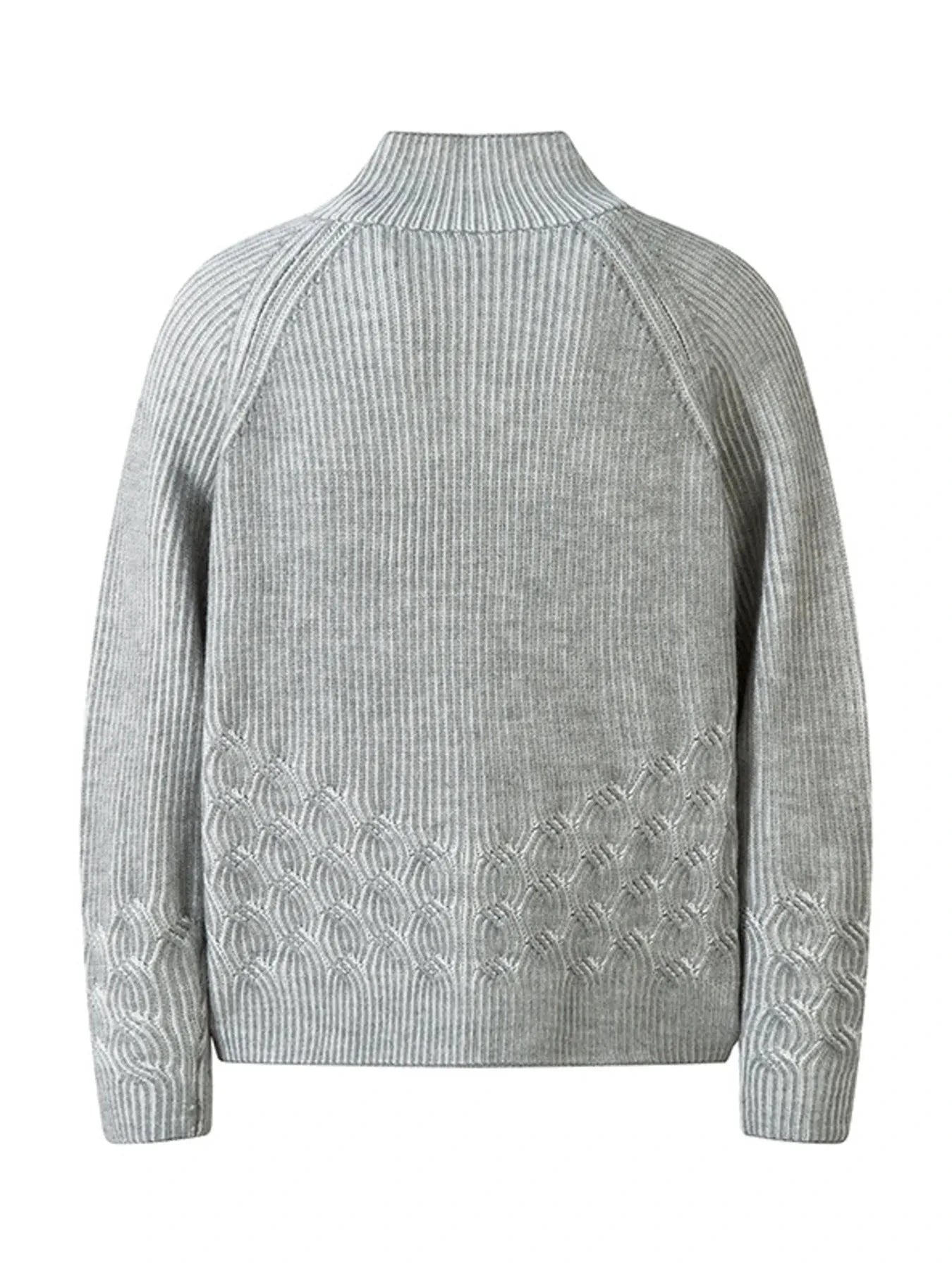 Men's Zip-Up Ribbed Cardigan