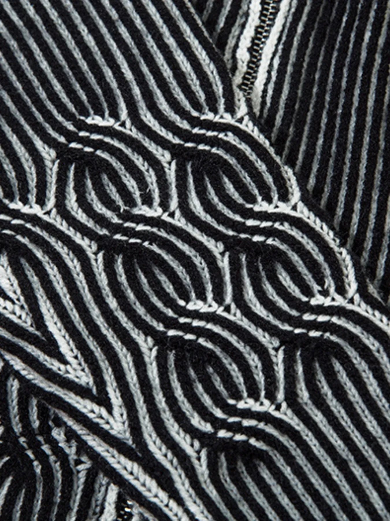 Men's Zip-Up Ribbed Cardigan