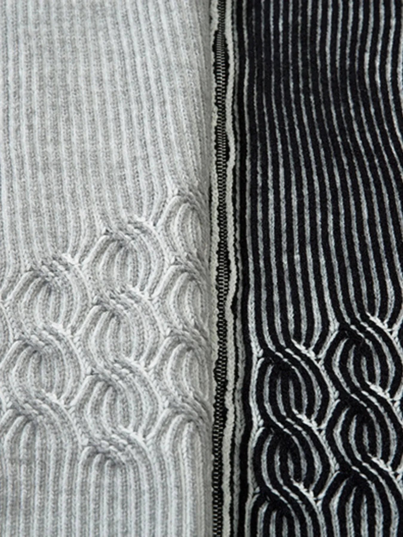 Men's Zip-Up Ribbed Cardigan