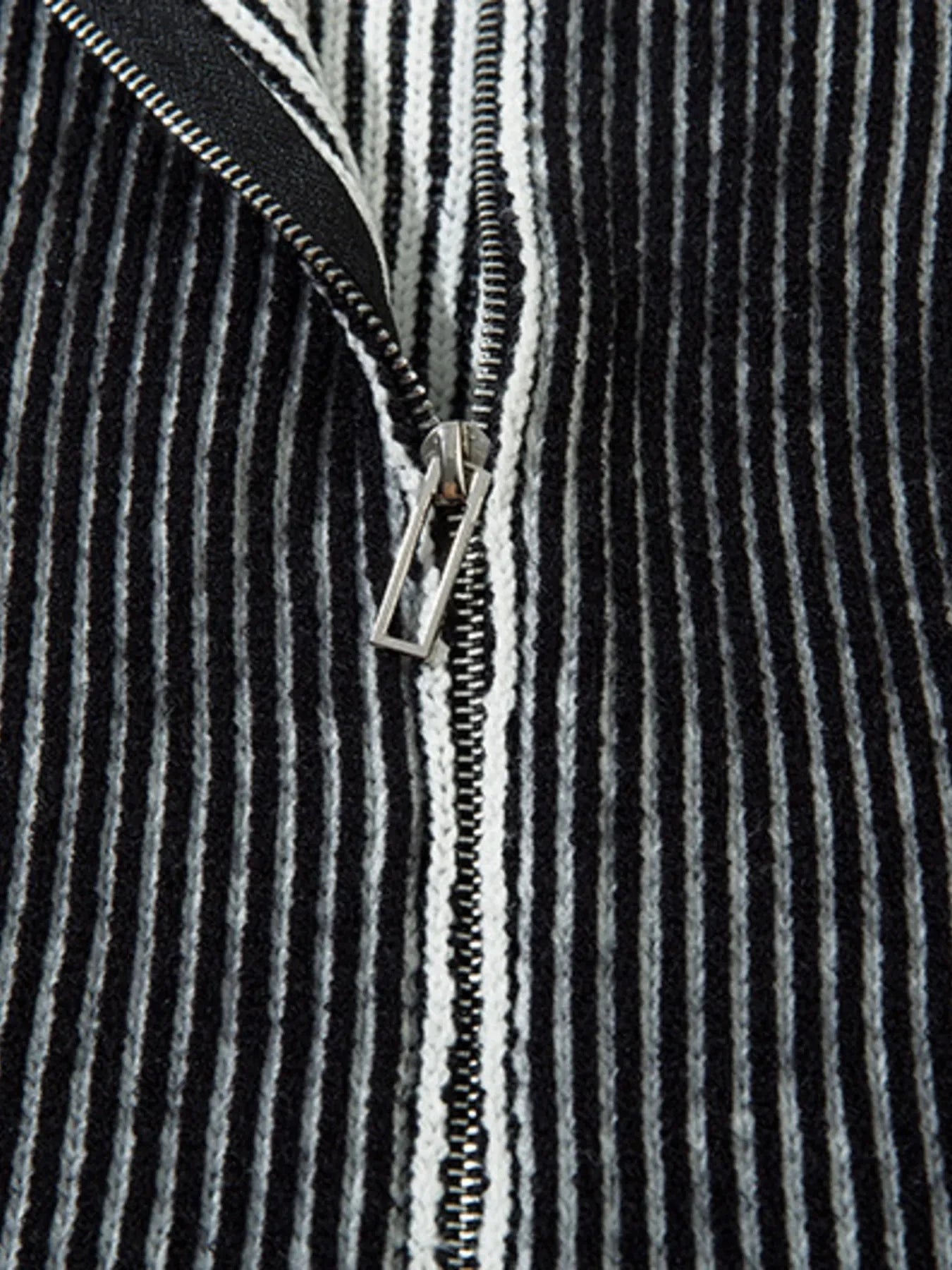 Men's Zip-Up Ribbed Cardigan