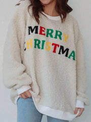 Merry Christmas Sherpa Fleece Sweatshirt