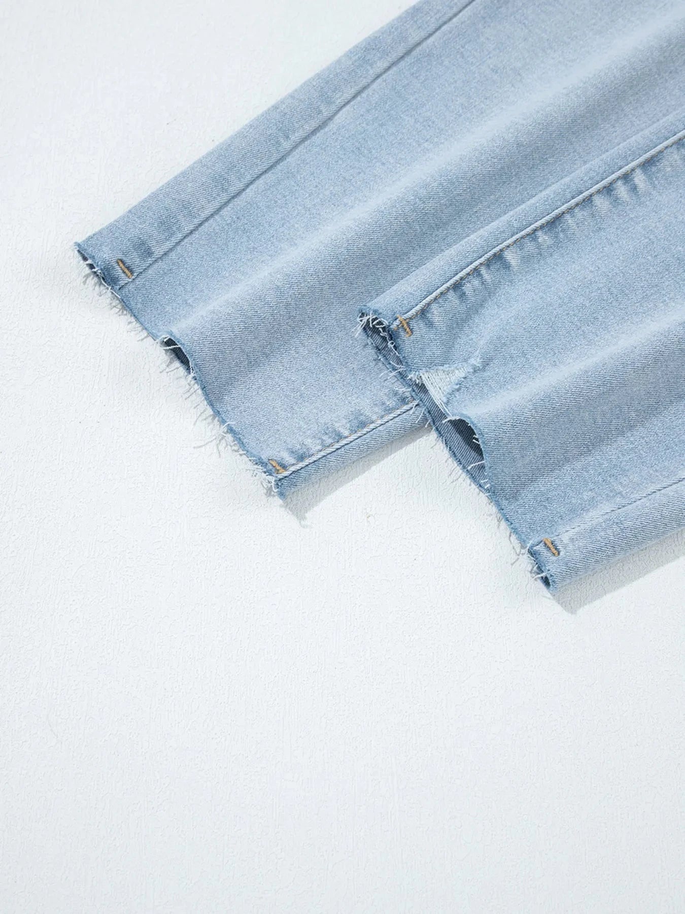 Mid Rise Ankle-Length Distressed Skinny Jeans