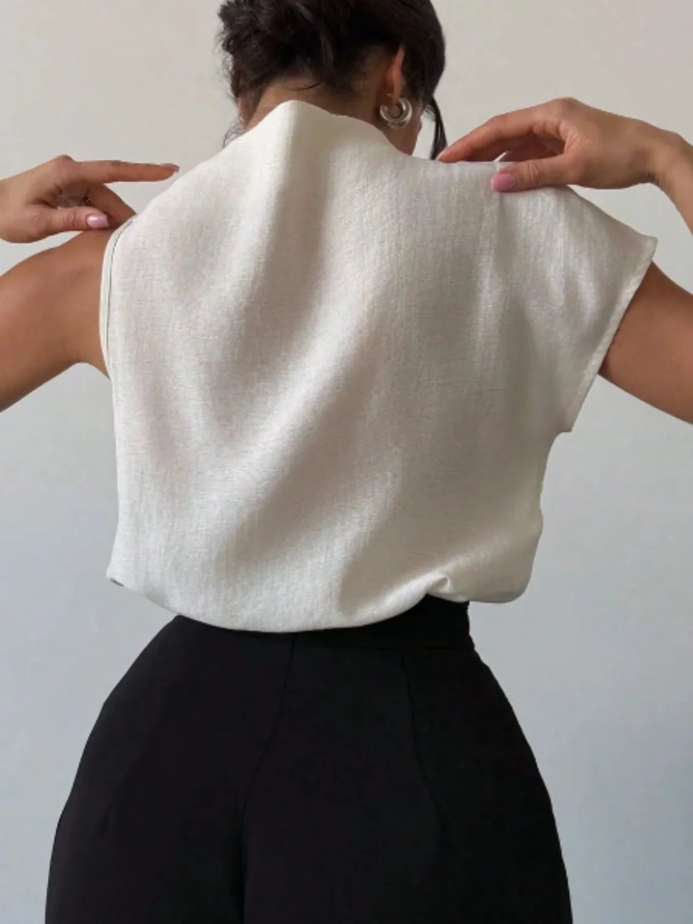 Mock Neck Solid Color Tank