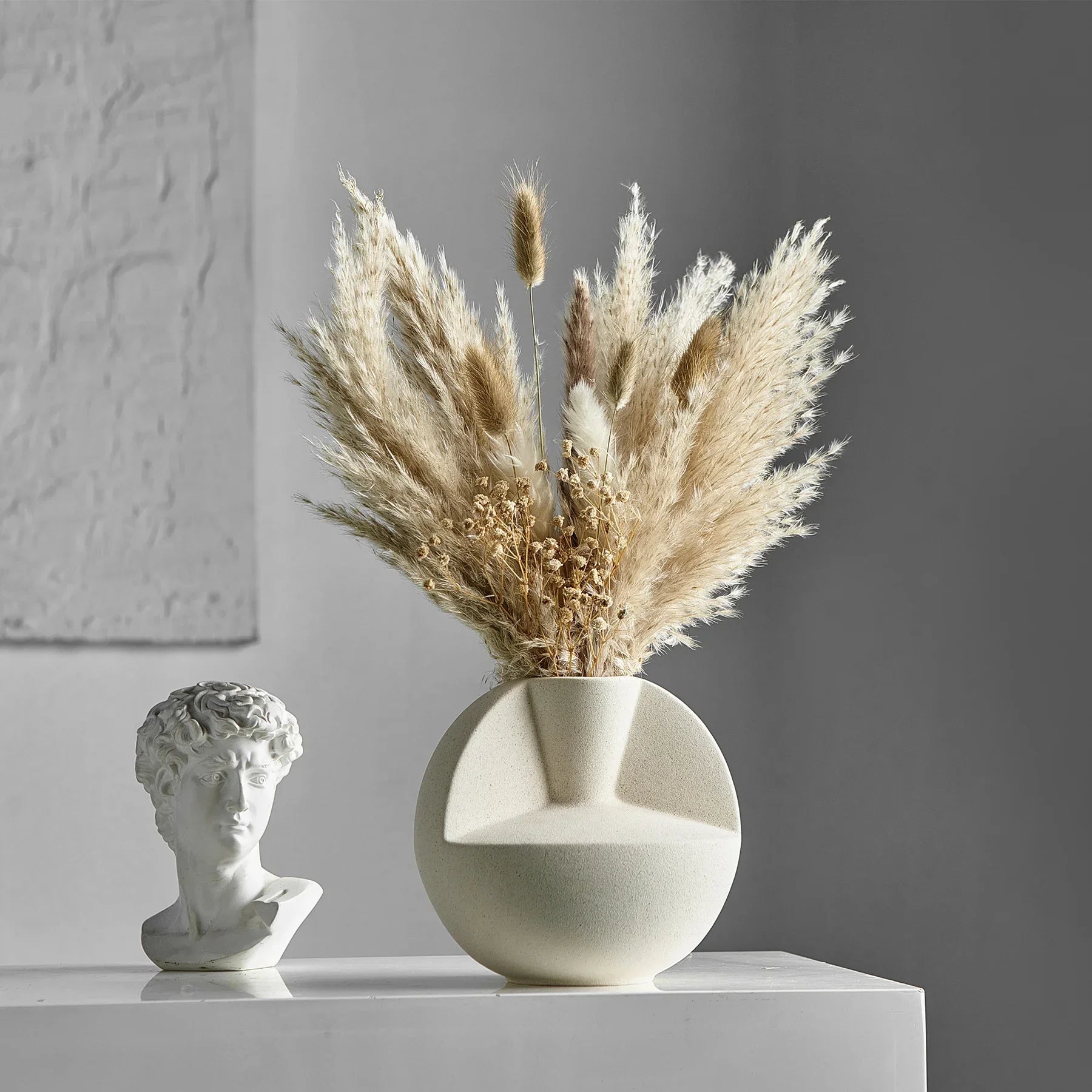 Modern Nordic Home Decor: Luxury White Ceramic Vases
