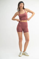 MONO B Venice Cloud Light Contour Biker Shorts