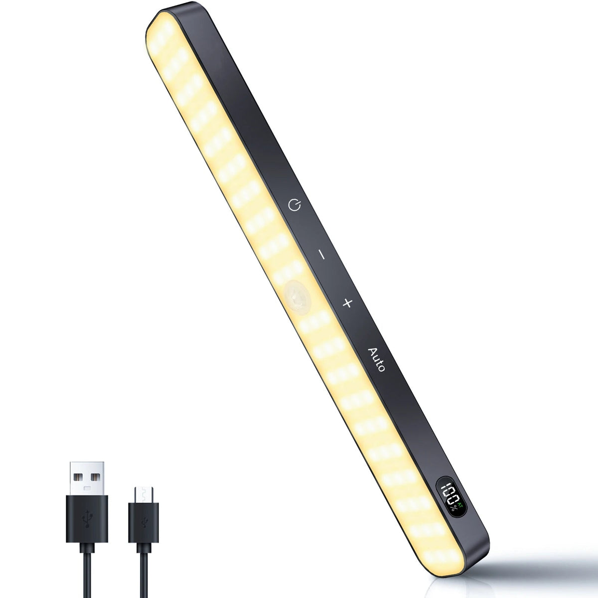 Motion Sensor Cabinet Warm Light: Battery-Powered 60 LED Touch Light Bar Cabinet Light 1 PC