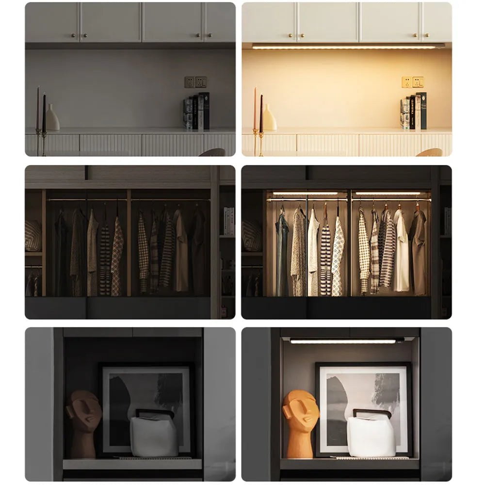 Motion Sensor Night Light: Wireless USB Under Cabinet Lamp