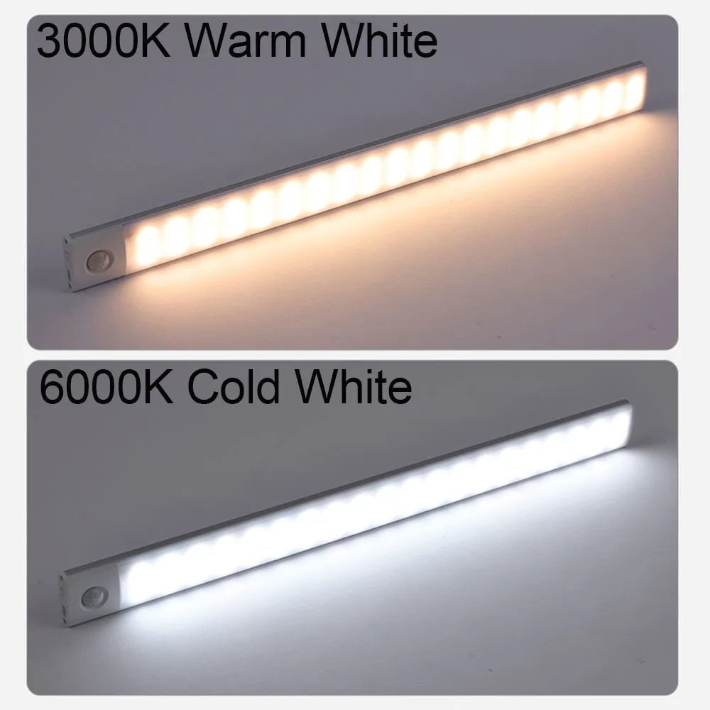Motion Sensor Night Light: Wireless USB Under Cabinet Lamp