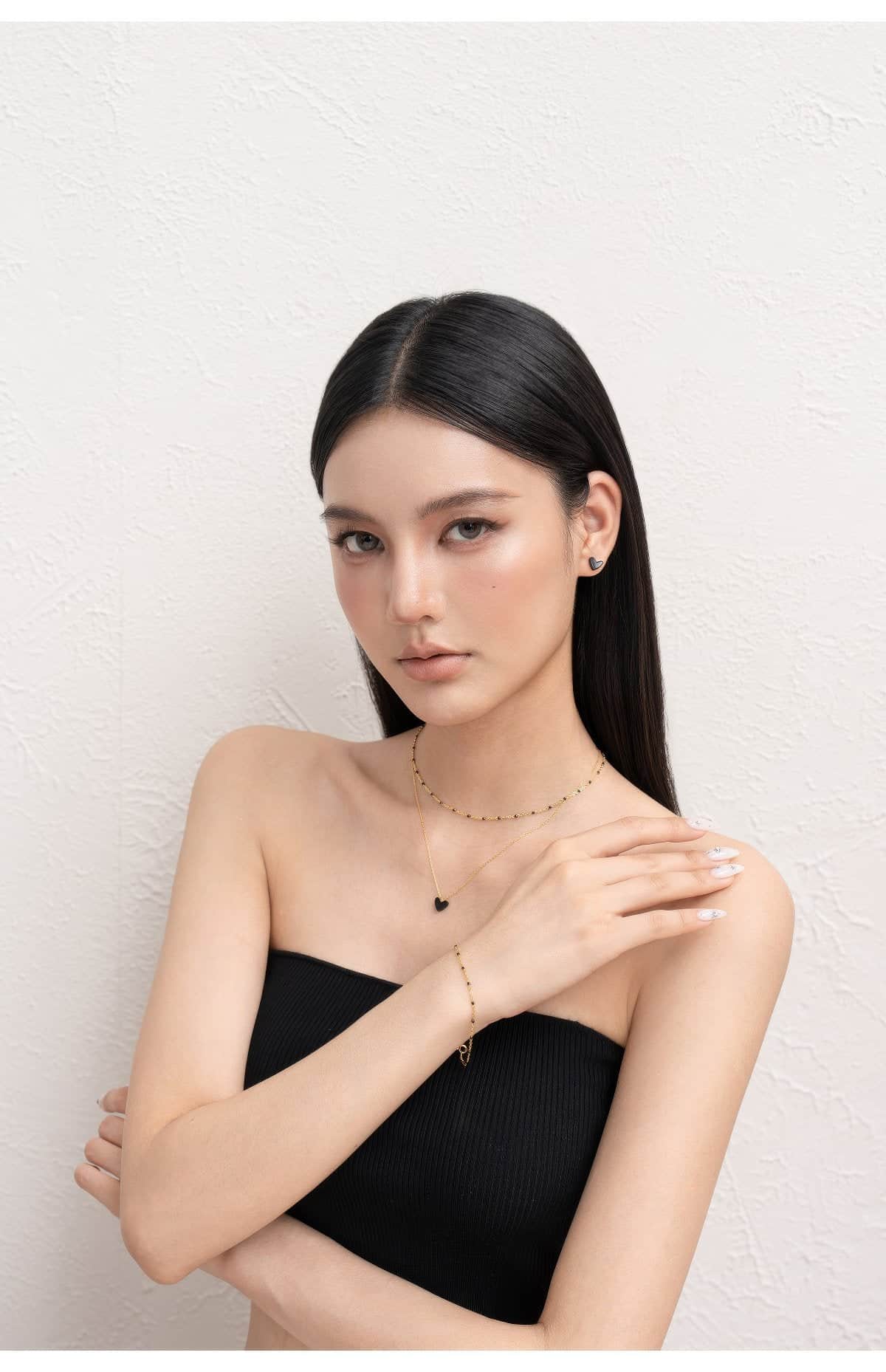 Multi Chain Heart Pendant Necklace