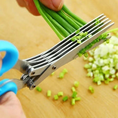 Multi-functional stainless steel kitchen scissors