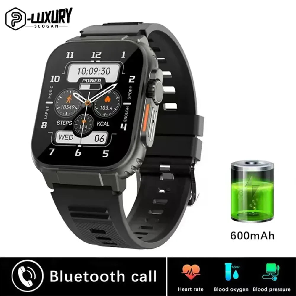 New Men's Smart Watch: 1.39" Full Touch Fitness Tracker Black