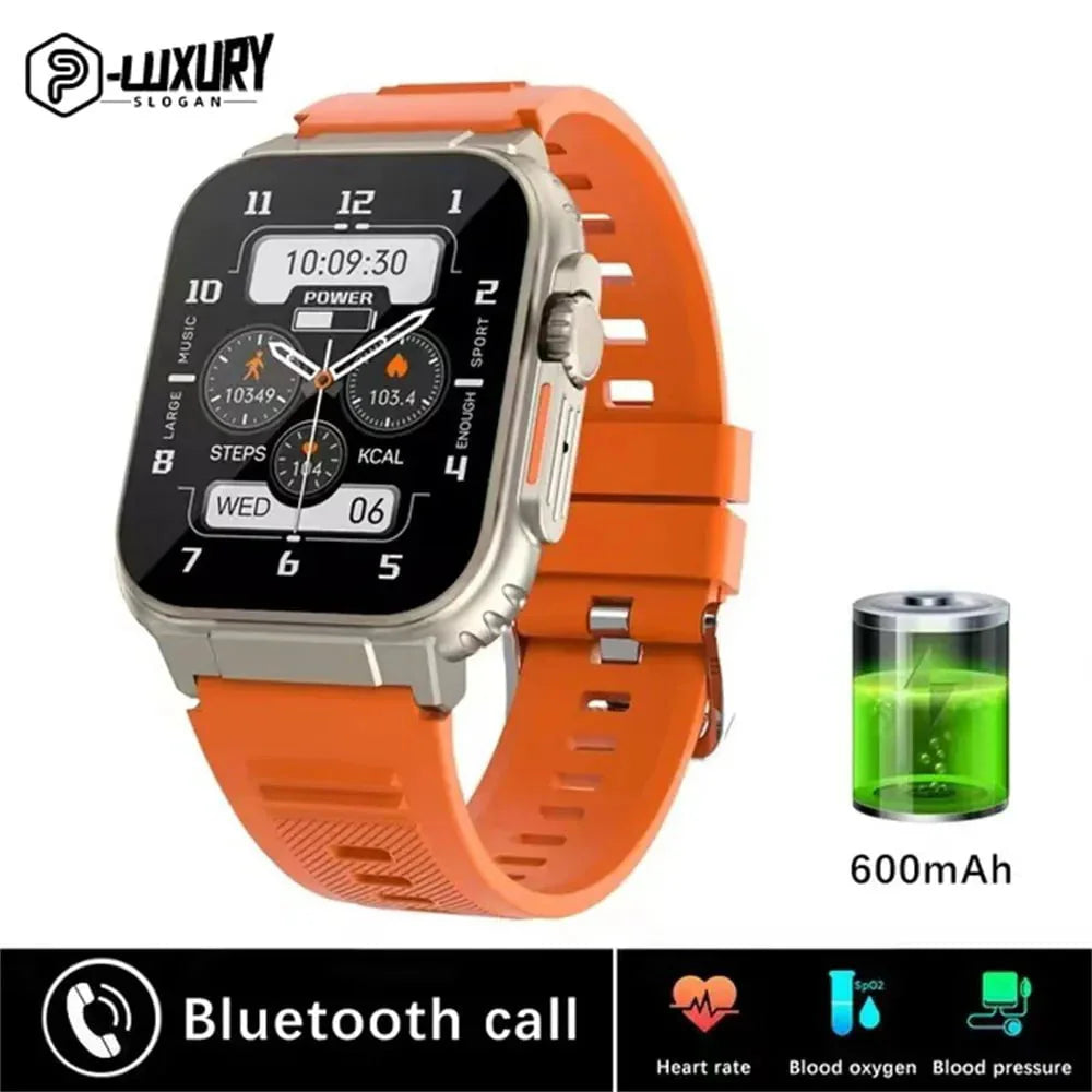 New Men's Smart Watch: 1.39" Full Touch Fitness Tracker Golden