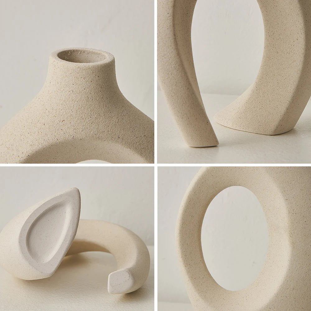 Nordic Style Ceramic Vase: Home and Office Decor, Shelf Accessories