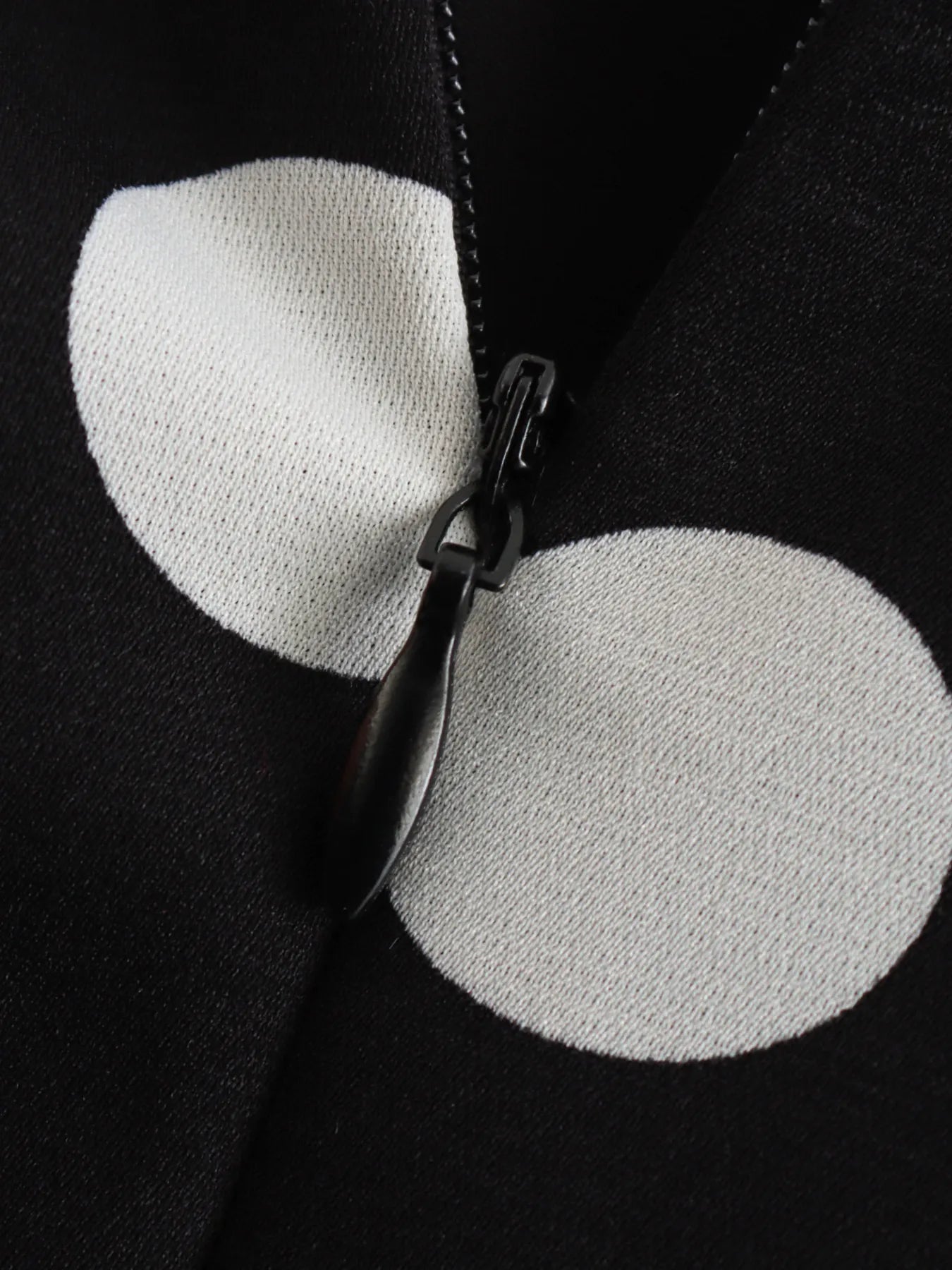 One-Shoulder Polka Dot Mini Dress