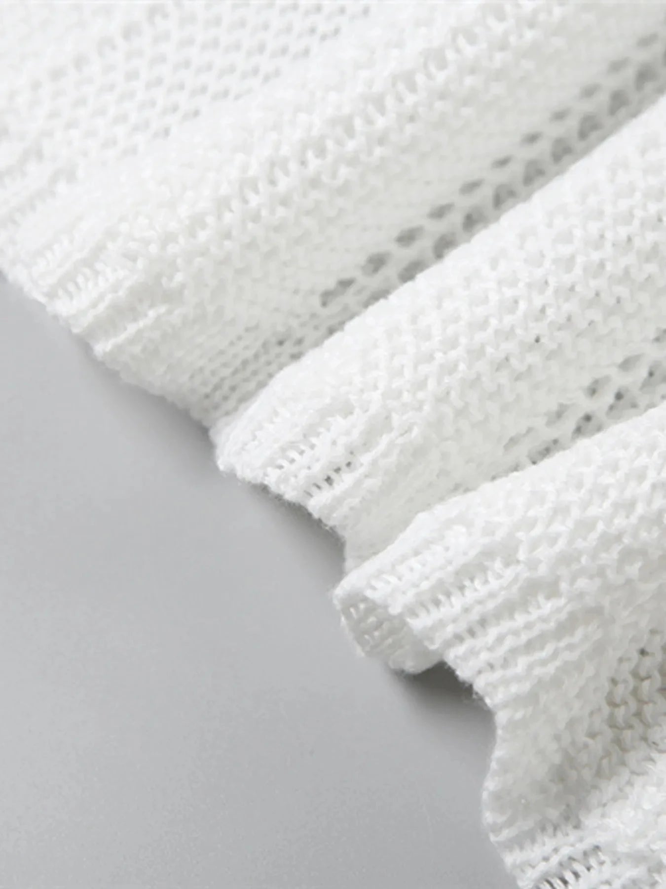 Openwork Halter Neck Maxi Sweater Dress