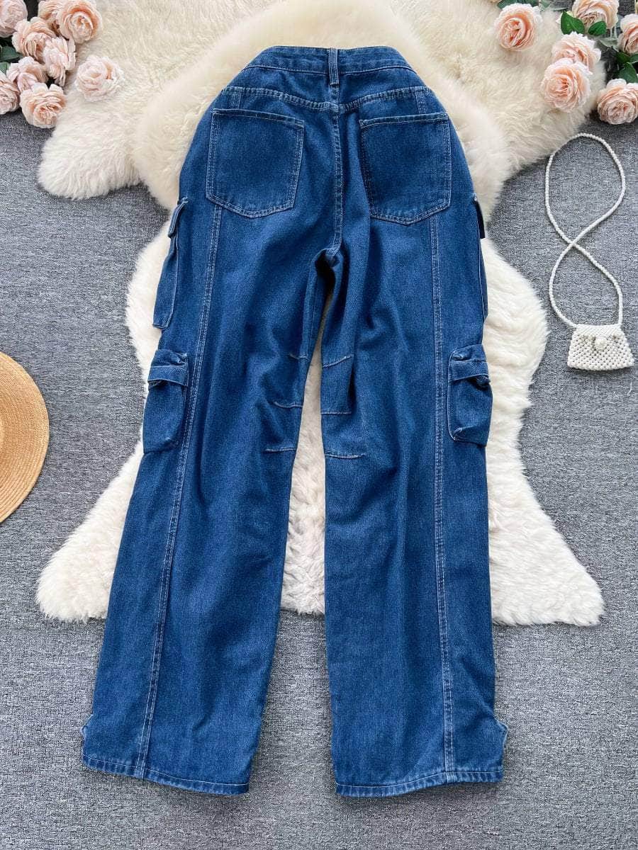 Oversized Wide Leg Cargo Pants