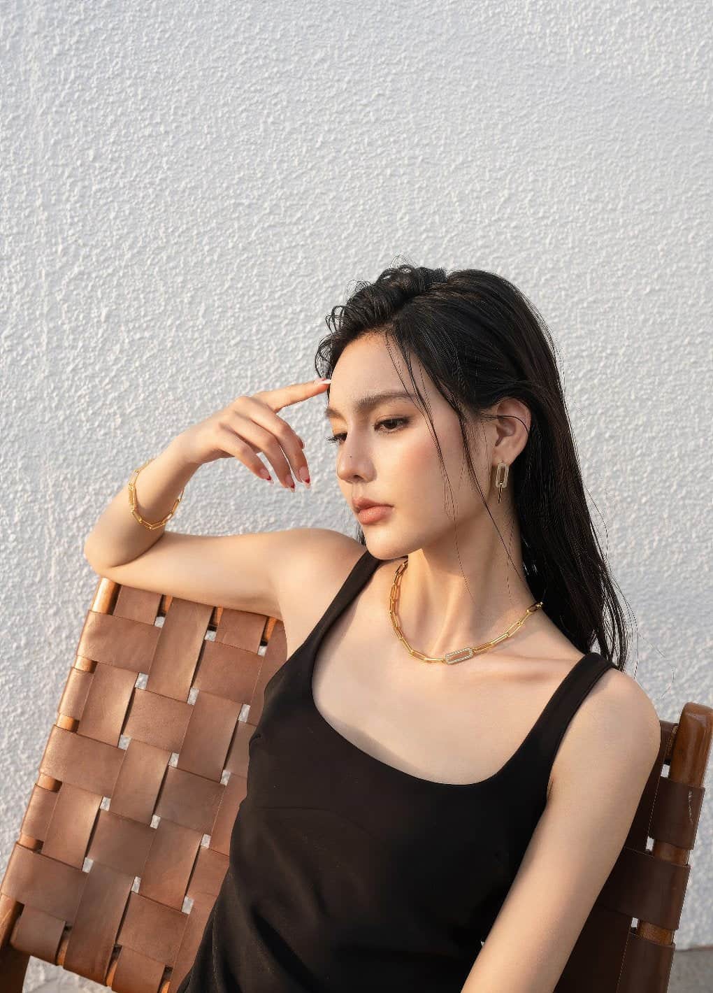 Pavé Diamond Paperclip Link Chain Necklace